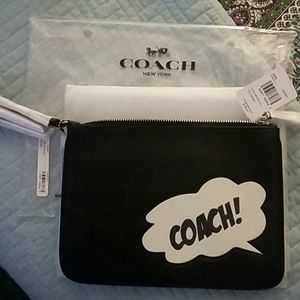 Coach Marvel Gallery Pouch w/Coach Bubble LIMITED